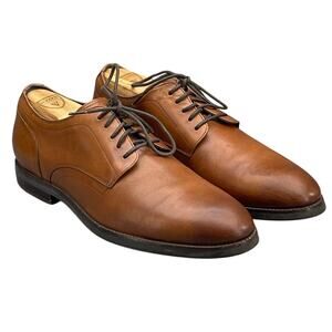 Cole Haan Lewis Grand Brown Leather Lace Up Derby Oxford Dress Shoe Men 8M